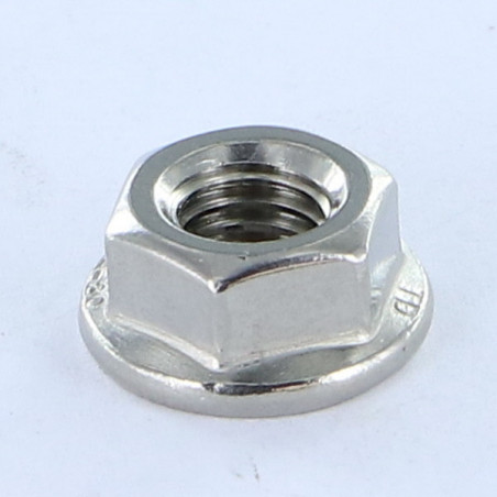1 x Dado esagonale Acciaio Inox A2 Flangia Liscia M8