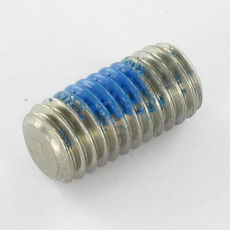 1 x Vite Per Metalli Acciaio Inox A2 Senza Testa Con Cava Esagonale Chiave Esagonale Da 3 M6X8 Punta Piatta + Frenafiletti