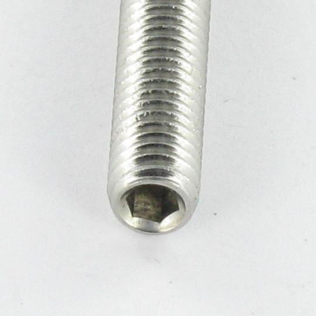 1 x Vite Per Metalli Acciaio Inox A2 Senza Testa Con Cava Esagonale Chiave Esagonale Da 5 M10X16 Punta Coppa