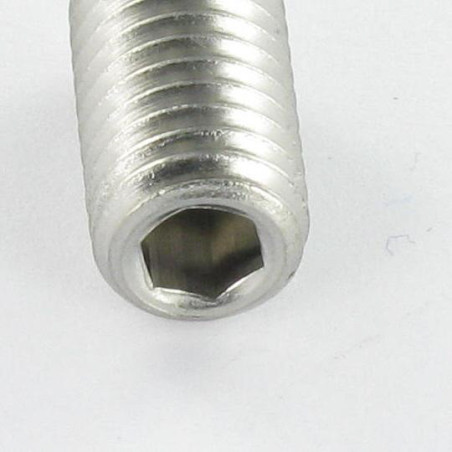1 x Vite Per Metalli Acciaio Inox A2 Senza Testa Con Cava Esagonale Chiave Esagonale Da 2 M4X4 Punta Conica