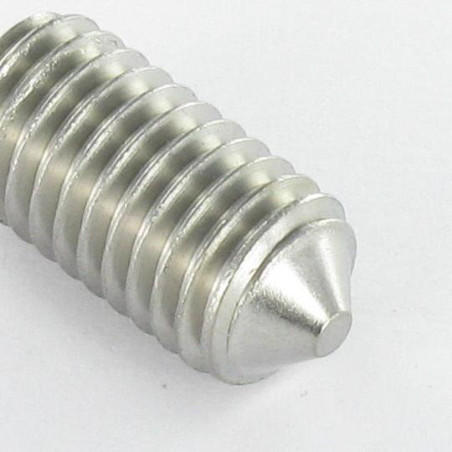 1 x Vite Per Metalli Acciaio Inox A2 Senza Testa Con Cava Esagonale Chiave Esagonale Da 2 M5X50 Punta Conica
