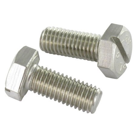1 x Vite Per Metalli Testa Esagonale Con Intaglio Acciaio Inox A2 M5X50