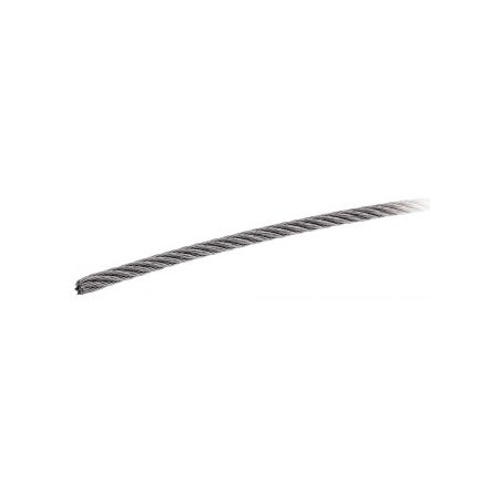 1 x Metro de Cavo Flessibile Diametro 10 Acciaio Inox A4 7X7 Carico Di Rottura 5200 Kg (Venduto Al Metro)