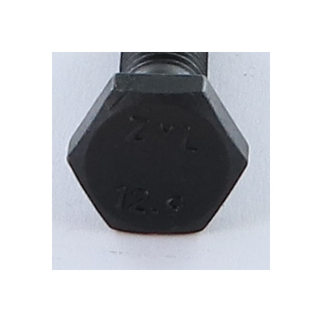 1 x Gambo Del Bullone Parzialmente Filettato Testa Esagonale M6X30 Classe 12.9 Acciaio Grezzo