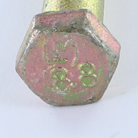 1 x Gambo Del Bullone Parzialmente Filettato Testa Esagonale M12X232 Filettata Su 50 Classe 8.8 Bicromato