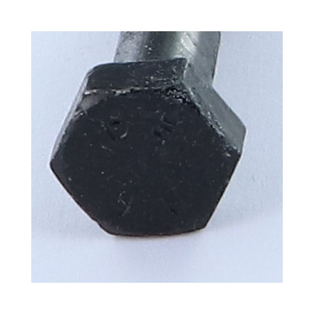 1 x Gambo Del Bullone Parzialmente Filettato Testa Esagonale M8X35 Filettata Su 15 Classe 8.8 Acciaio Zincato Nero