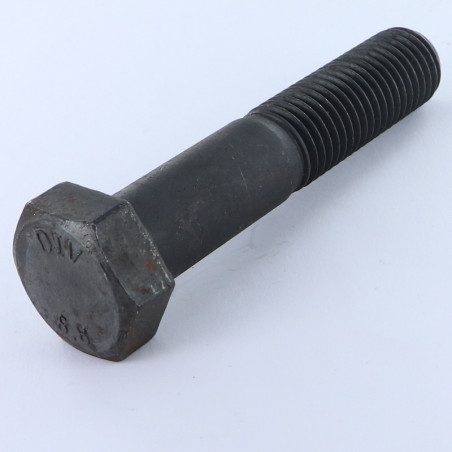 1 x Gambo Del Bullone Parzialmente Filettato Testa Esagonale M22X100 Classe 8.8 Acciaio Grezzo