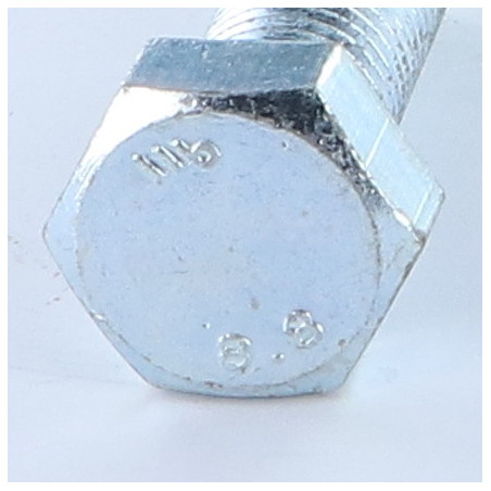 1 x Gambo Del Bullone Parzialmente Filettato Testa Esagonale M16X50 Classe 8.8 Zincate
