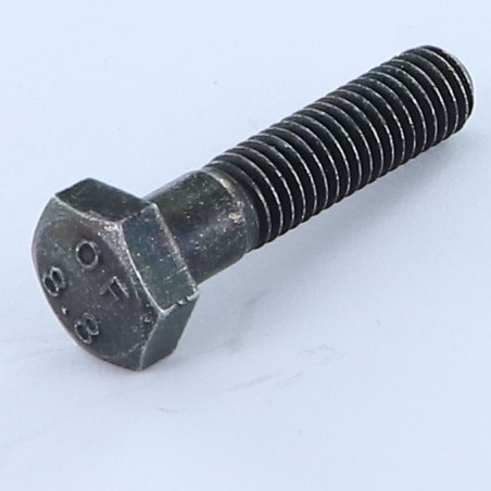 1 x Gambo Del Bullone Parzialmente Filettato Testa Esagonale M8X35 Classe 8.8 Acciaio Zincato Nero