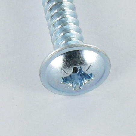 1 x Vite Per Lamiera Testa Poelier Larga Pozy 4,8 x 9,5 Zincate A/POINT