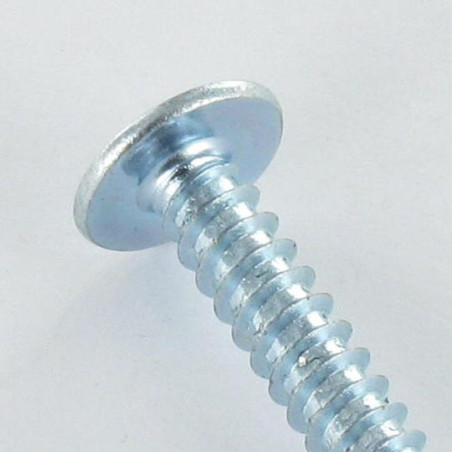 1 x Vite Per Lamiera Testa Poelier Larga Pozy 4,8 x 9,5 Zincate A/POINT