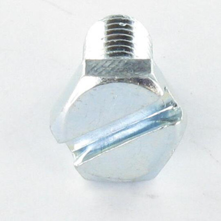 1 x Vite Per Metalli Testa Esagonale M3X5 Con Intaglio Acciaio Grezzo microviti