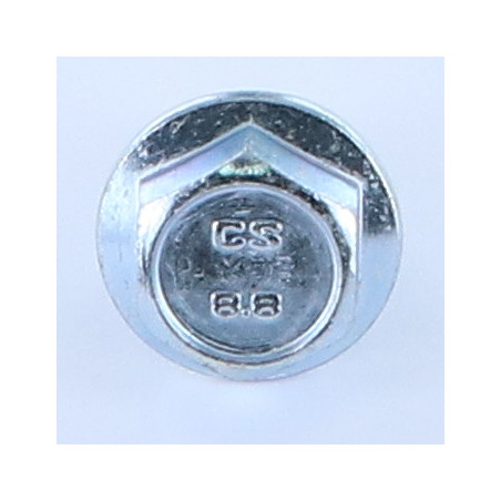 1 x Vite Per Metalli Testa Esagonale M12X40 Flangia Dentellata Zincate