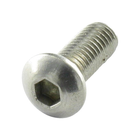 1 x Vite Per Metalli Bei (Testa Bombata Esagono Incassato) M4X8 Discussione completa Chiave Esagonale Da 2 Acciaio Inox A4