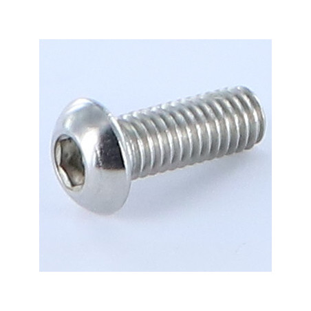 1 x Vite Per Metalli Bei (Testa Bombata Esagono Incassato) M8X20 Discussione completa Chiave Esagonale Da 5 Acciaio Inox