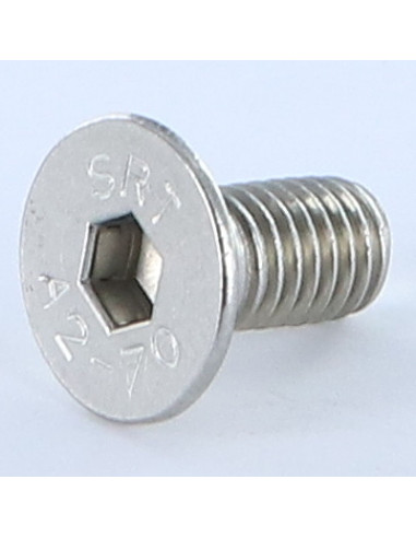 1 x Vite Per Metalli Acciaio Inox A2 Testa...