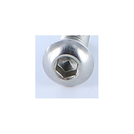 1 x Vite Per Metalli Bei (Testa Bombata Esagono Incassato) M8X16 Discussione completa Chiave Esagonale Da 5 Acciaio Inox