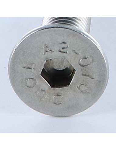 1 x Vite Per Metalli Acciaio Inox A2 Testa...