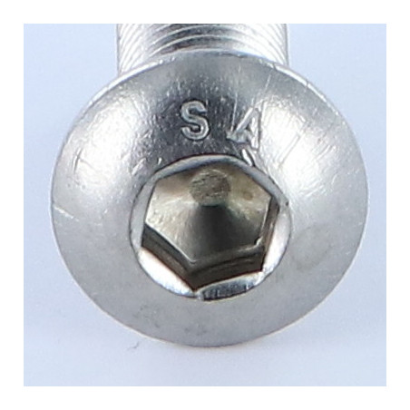 1 x Vite Per Metalli Bei (Testa Bombata Esagono Incassato) M10X20 Discussione completa Chiave Esagonale Da 6 Acciaio Inox