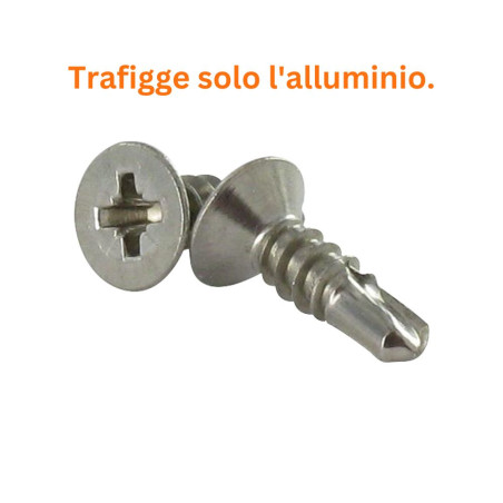1 x Vite Autoperforante Acciaio Inox A2 Testa Forata Pozy 3,9X19
