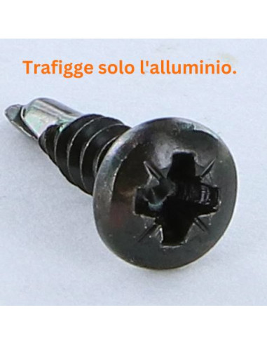 1 x Vite Autoperforante Acciaio Inox A2 Nero...