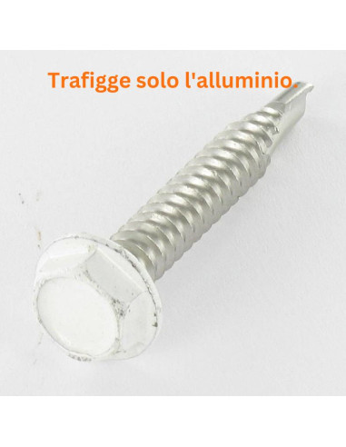 1 x Vite Autoperforante Testa Esagonale 6,3X40...