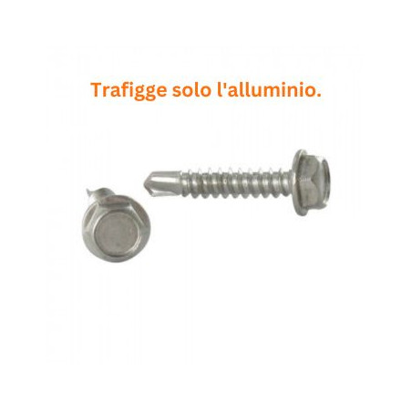 1 x Vite Autoperforante Testa Esagonale 5,5X19 Acciaio Inox A4