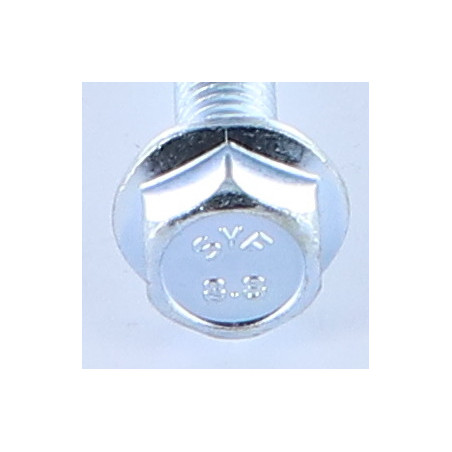 1 x Vite Per Metalli Testa Esagonale M8X70 Flangia Dentellata Classe 8.8 Zincate
