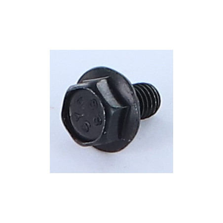 1 x Vite Per Metalli Testa Esagonale M8X20 Flangia Dentellata Classe 8.8 Acciaio Zincato Nero