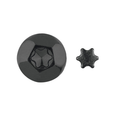 1 x ELEMENTO ANTINTRUSIONE T40 Acciaio Zincato Nero