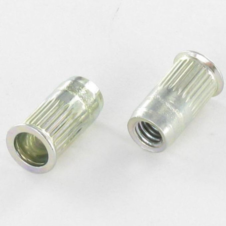 1 x Dado Cieco Zincate M5 7X12.5 Testa Ridotta