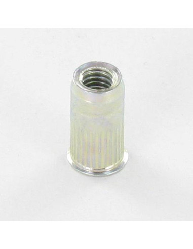 1 x Dado Cieco Zincate M5 7X12.5 Testa Ridotta