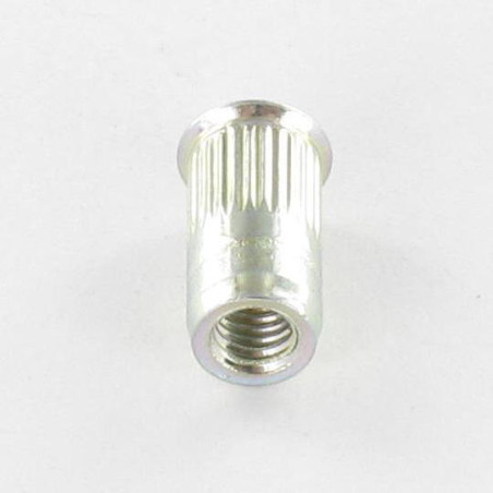1 x Dado Cieco Zincate M6 9X15.5 Testa Ridotta