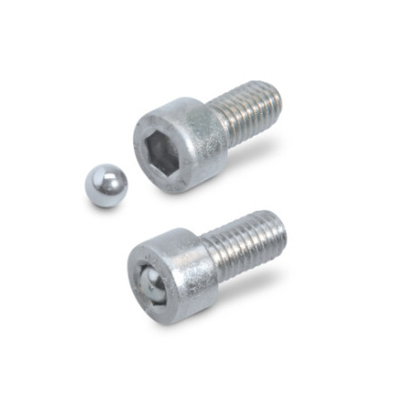 1 x PALLA ANTIFURTO Per Impronta SW6 Acciaio Inox A2