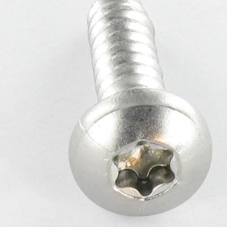1 x Vite Per Lamiera testa bombata larga 6,3X25 Acciaio Inox A2 T30