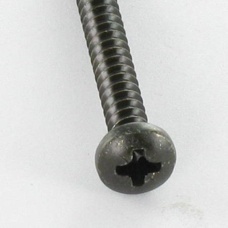 1 x Vite Per Lamiera Acciaio Inox A2 Nero testa bombata larga Pozy 4,8 x 38