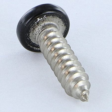 1 x Vite Per Lamiera Acciaio Inox A2 testa bombata larga Pozy 4,8X19 Ral9005 Nero Intenso