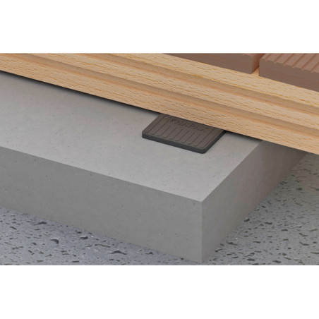 1 x Lotto di 18 Cuscinetti di protezione per travetti 100X100X10 EPDM