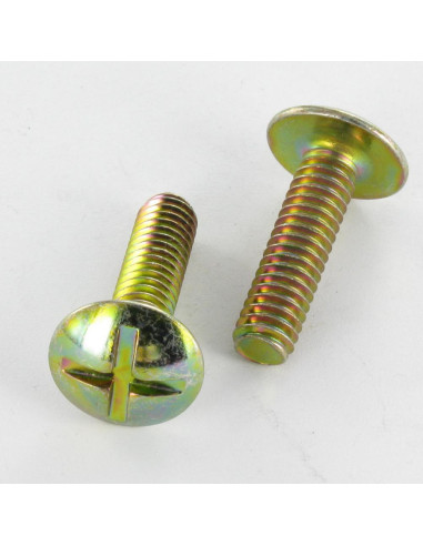 1 x Vite Testa Poelier Larga Con Intaglio In...