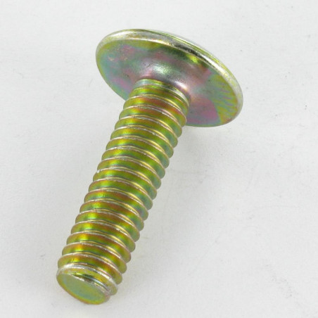 1 x Vite Testa Poelier Larga Con Intaglio In Croce M8X40 Bicromato