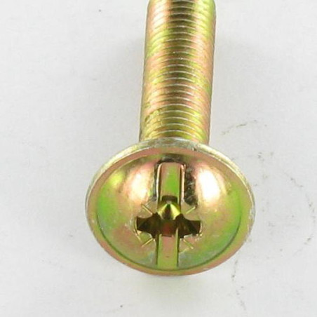 1 x Vite Testa Poelier Larga Pozy Con Intaglio M5X25 Bicromato