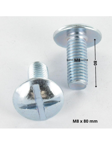 1 x Vite Testa Poelier Larga Con Intaglio In...