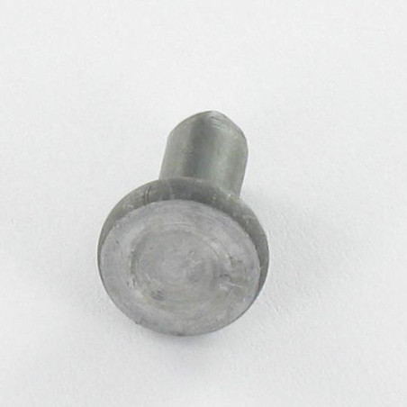 1 x Rivetto Testa Piatta 4.8X10 Acciaio Grezzo