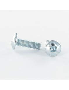Vite Testa Poelier Larga Pozy Con Intaglio M4X22 Zincate