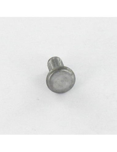 1 x Rivetto Testa Piatta 9,5 x 11 Acciaio Grezzo