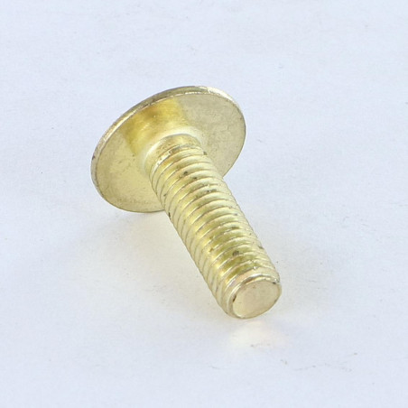 1 x Vite Testa Poelier Larga Con Intaglio In Croce M8X16 Ottone