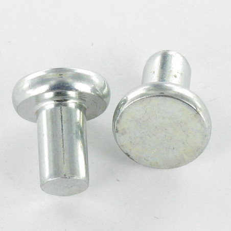 1 x Rivetto Testa Piatta 6,5X10 Zincate EP2 Diametro Della Testa: 12