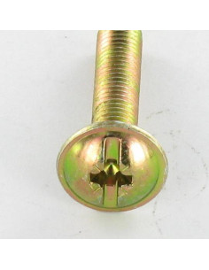 Vite Testa Poelier Larga Pozy Con Intaglio M4X30 Bicromato 2