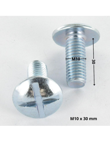 1 x Vite Testa Poelier Larga Con Intaglio In...