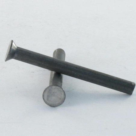 1 x Rivetto Testa Forata 4x12 Acciaio Grezzo